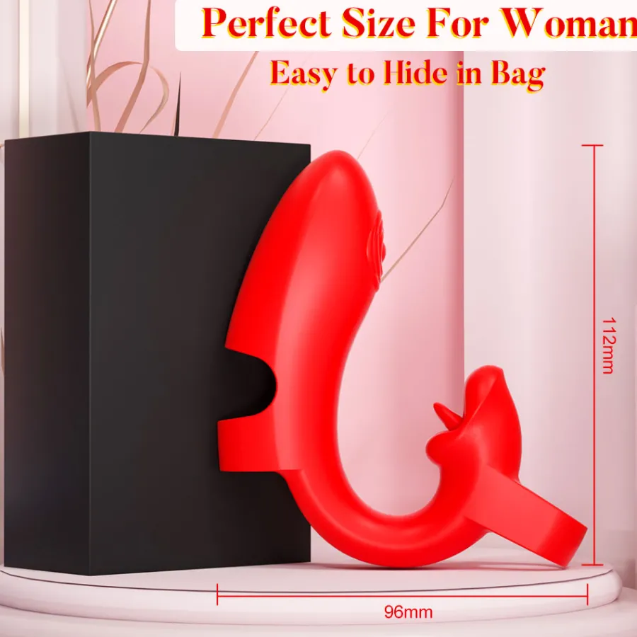 marielove Xxl Vibrator|Paarvibrator|Vibrator Stimulation Klitoris Wasserdicht USB GM-538 Rot