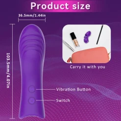 marielove Xxl Vibrator|Paarvibrator|Vibrator Stimulation Klitoris Wasserdicht USB GM-262 Lila