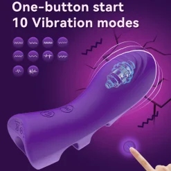 marielove Xxl Vibrator|Paarvibrator|Vibrator Stimulation Klitoris Wasserdicht USB GM-262 Lila