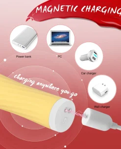 marielove Xxl Vibrator|Paarvibrator|Vibrator Stimulation Klitoris Wasserdicht USB GM-280 Gelb