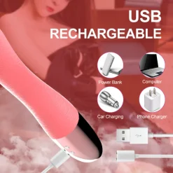 marielove Xxl Vibrator|Paarvibrator|Vibrator Stimulation Klitoris Wasserdicht USB GM-361 Rosa