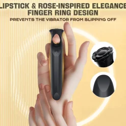 marielove Xxl Vibrator|Paarvibrator|Vibrator Stimulation Klitoris Wasserdicht USB GM-489 Schwarz