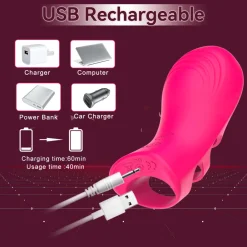 marielove Xxl Vibrator|Paarvibrator|Vibrator Stimulation Klitoris Wasserdicht USB GM-415 Pink