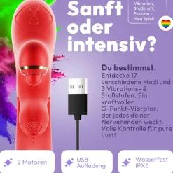 marielove Xxl Vibrator|Paarvibrator|Vibrator Stimulation Klitoris Vagina JE-L012