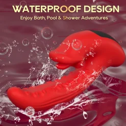 marielove Xxl Vibrator|Paarvibrator|Vibrator Stimulation Klitoris Wasserdicht USB GM-565 Rot