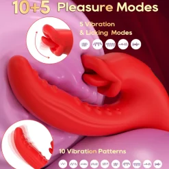 marielove Xxl Vibrator|Paarvibrator|Vibrator Stimulation Klitoris Wasserdicht USB GM-565 Rot