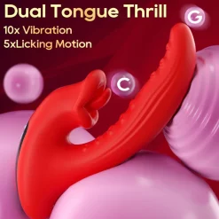 marielove Xxl Vibrator|Paarvibrator|Vibrator Stimulation Klitoris Wasserdicht USB GM-565 Rot