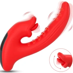 marielove Xxl Vibrator|Paarvibrator|Vibrator Stimulation Klitoris Wasserdicht USB GM-565 Rot