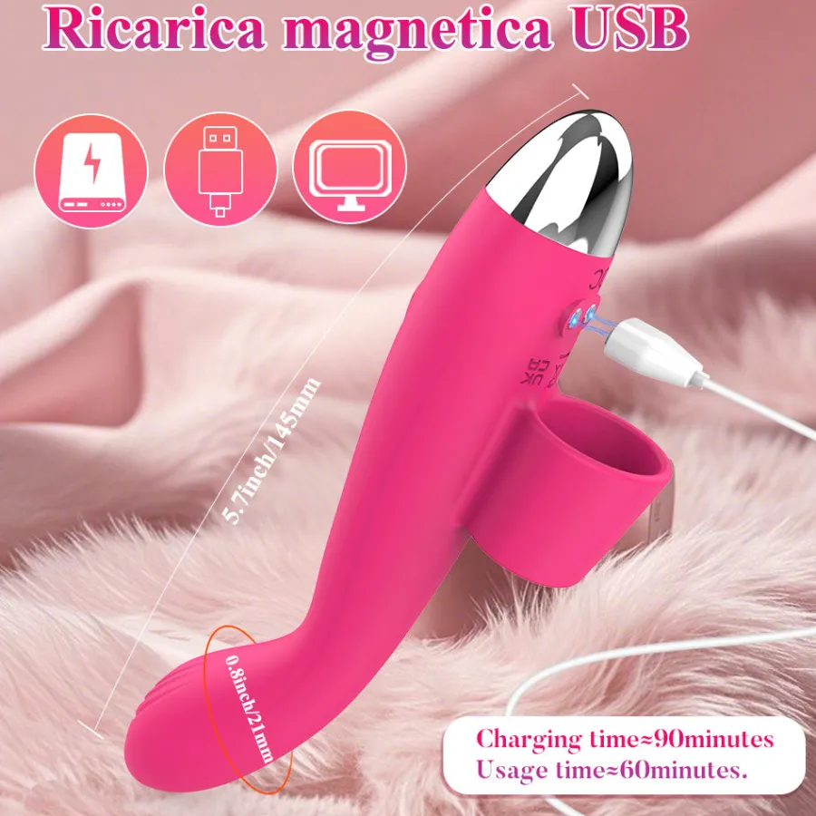 marielove Xxl Vibrator|Paarvibrator|Vibrator Stimulation Klitoris Wasserdicht USB GM-531 Pink