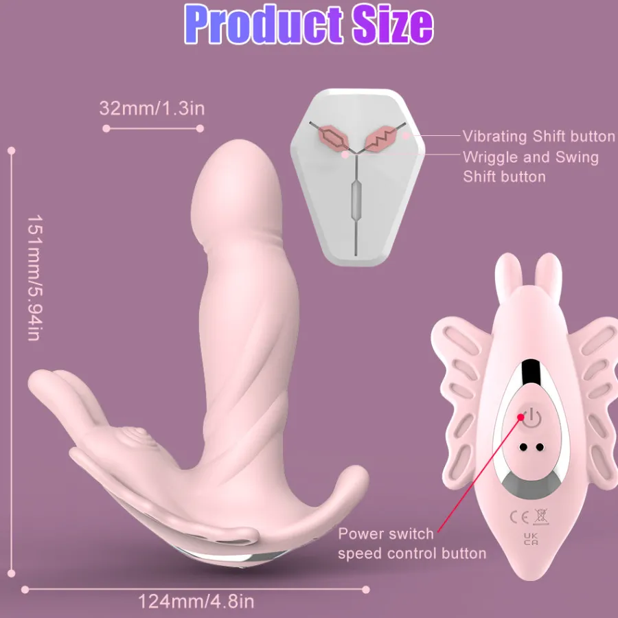 marielove Xxl Vibrator|Paarvibrator|Vibrator Stimulation Klitoris Wasserdicht USB GM-493 Rosa